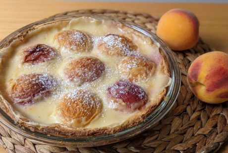 tarte aux pêches 5 ingrédients