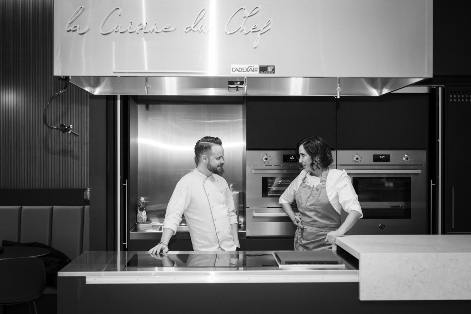 Olivier Vigneault et Kimberly Lallouz dans La Cuisine Rockland