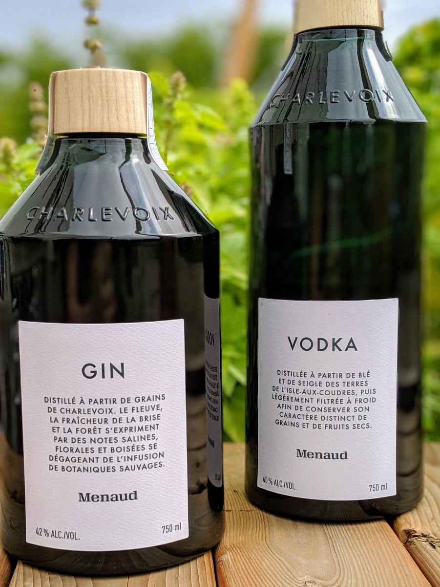Le gin et la vodka Menaud