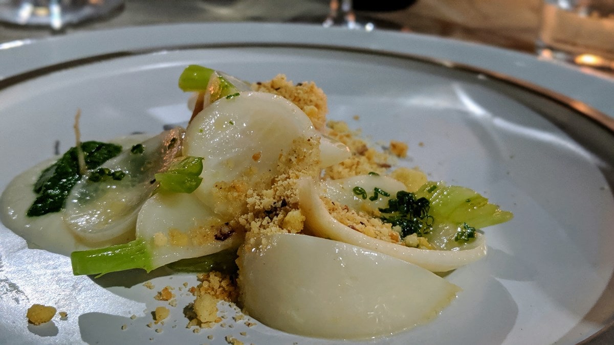 Rabiole et esturgeon fumé