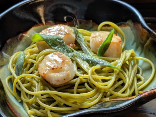 Pates Aux Petoncles Et Beurre De Sauge Mission Cuisine Urbaine