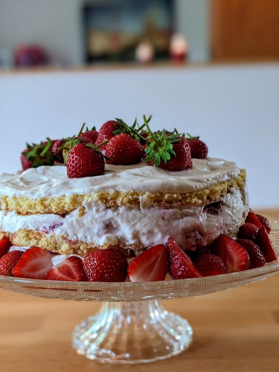 Shortcake aux fraises et décor