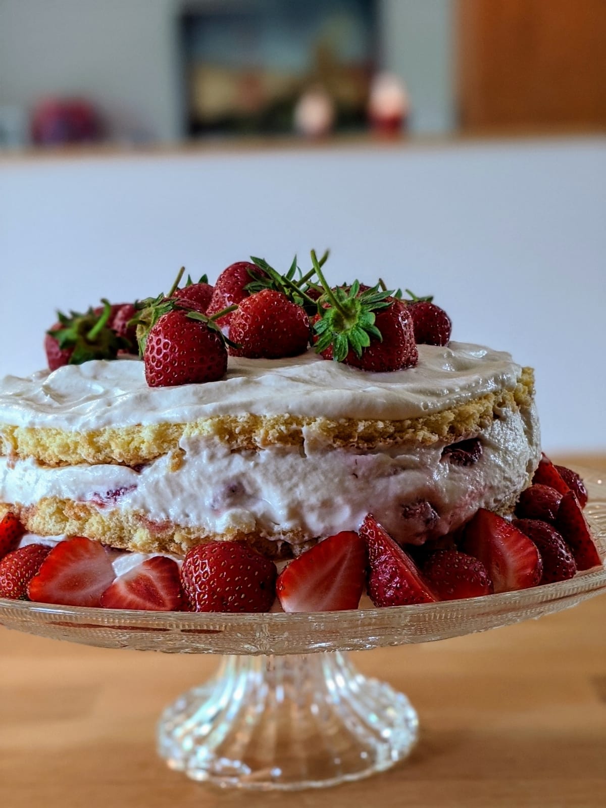 Shortcake aux fraises et décor