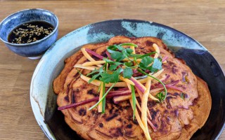 Pancakes coréens aux légumes dindon épicé Mission Cuisine Urbaine