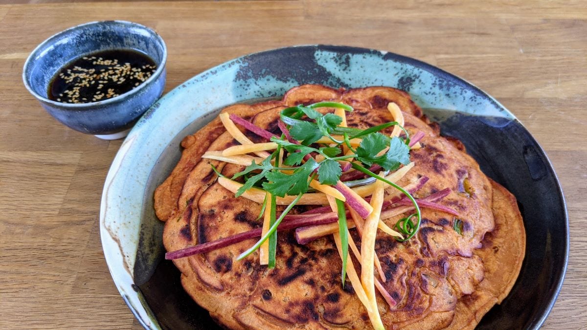 Pancakes coréens aux légumes dindon épicé Mission Cuisine Urbaine