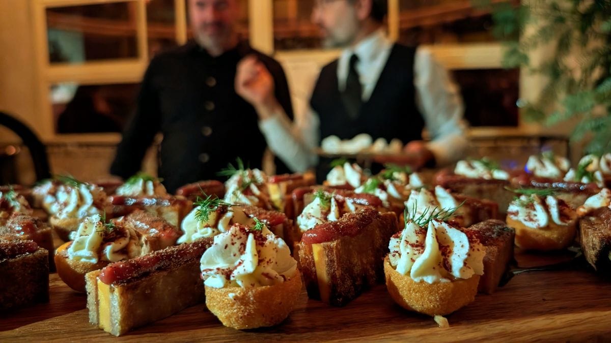 Bouchées festives et vinaigre balsamique