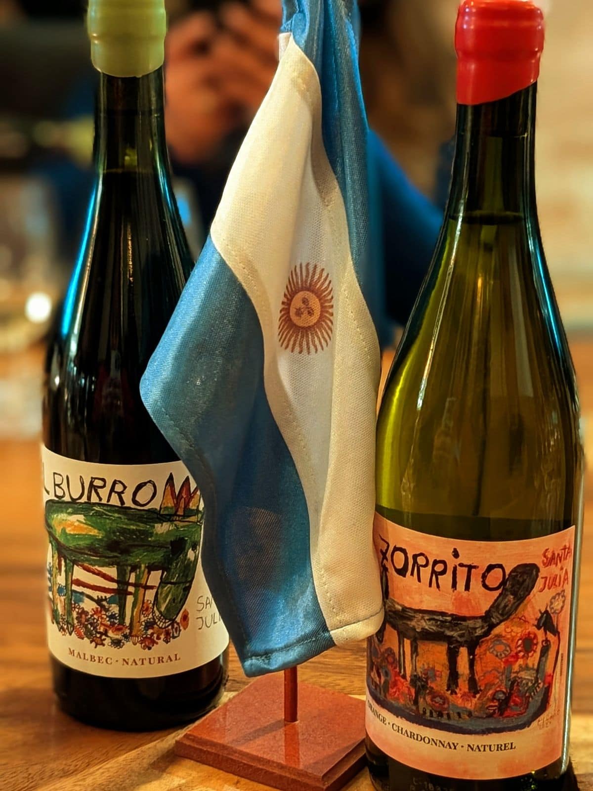 Vins et drapeau argentin