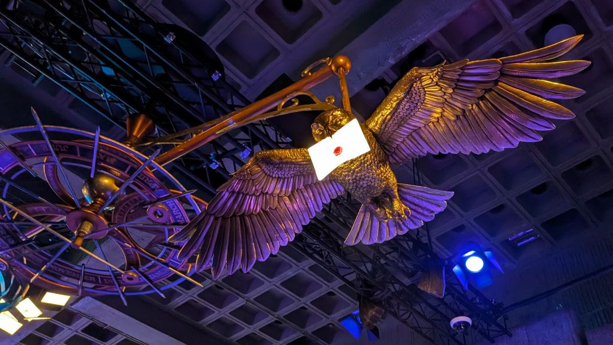 Edwige harfang des neiges Harry Potter visions de la magie Place Bonaventure Montréal