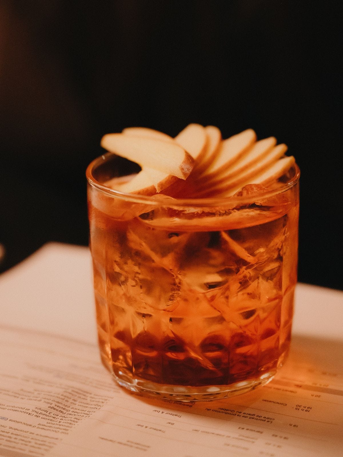 Cocktail Cidre de glace Pomme d'Api