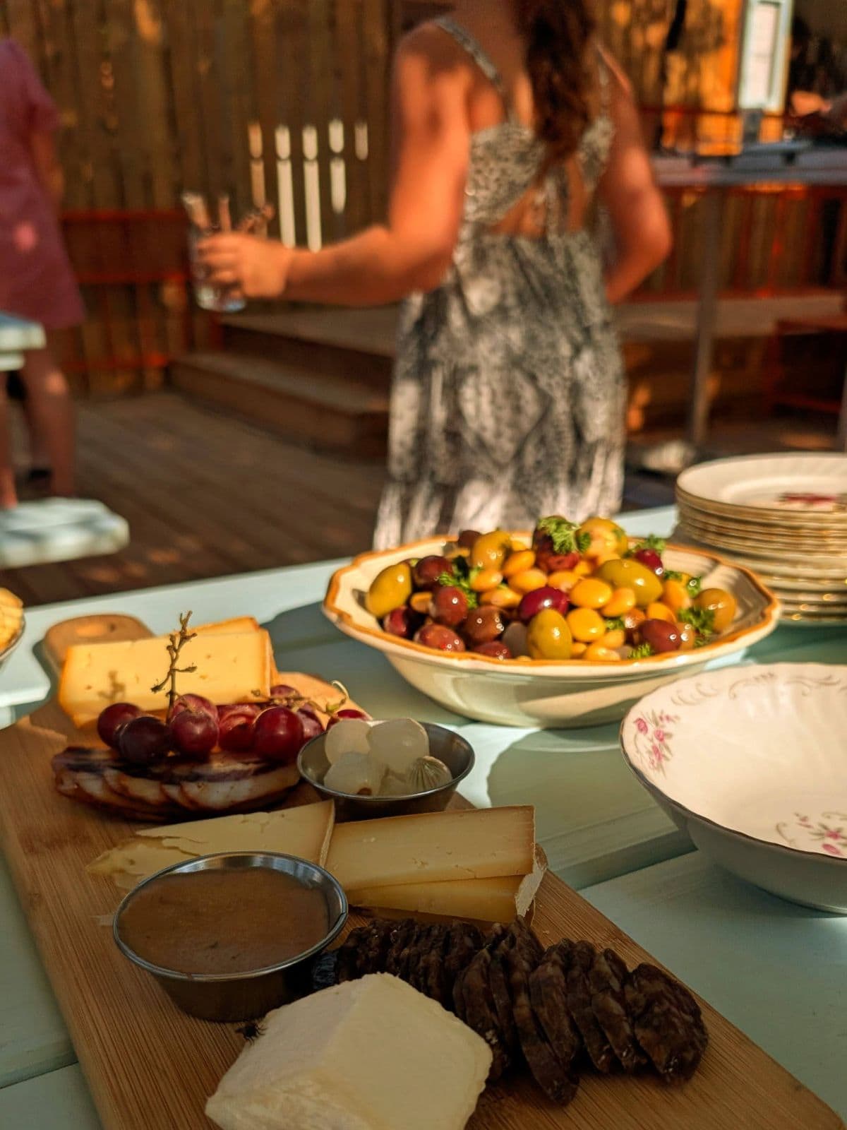 Vue sur les plats