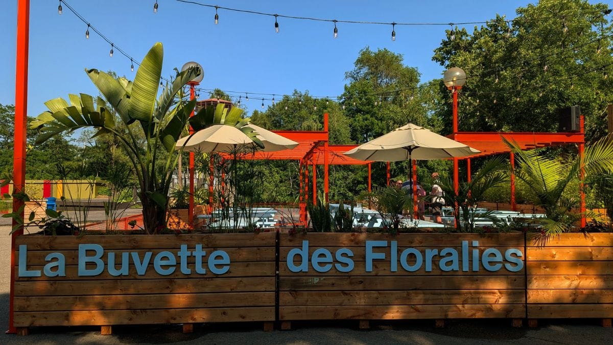 Vue sur la buvette