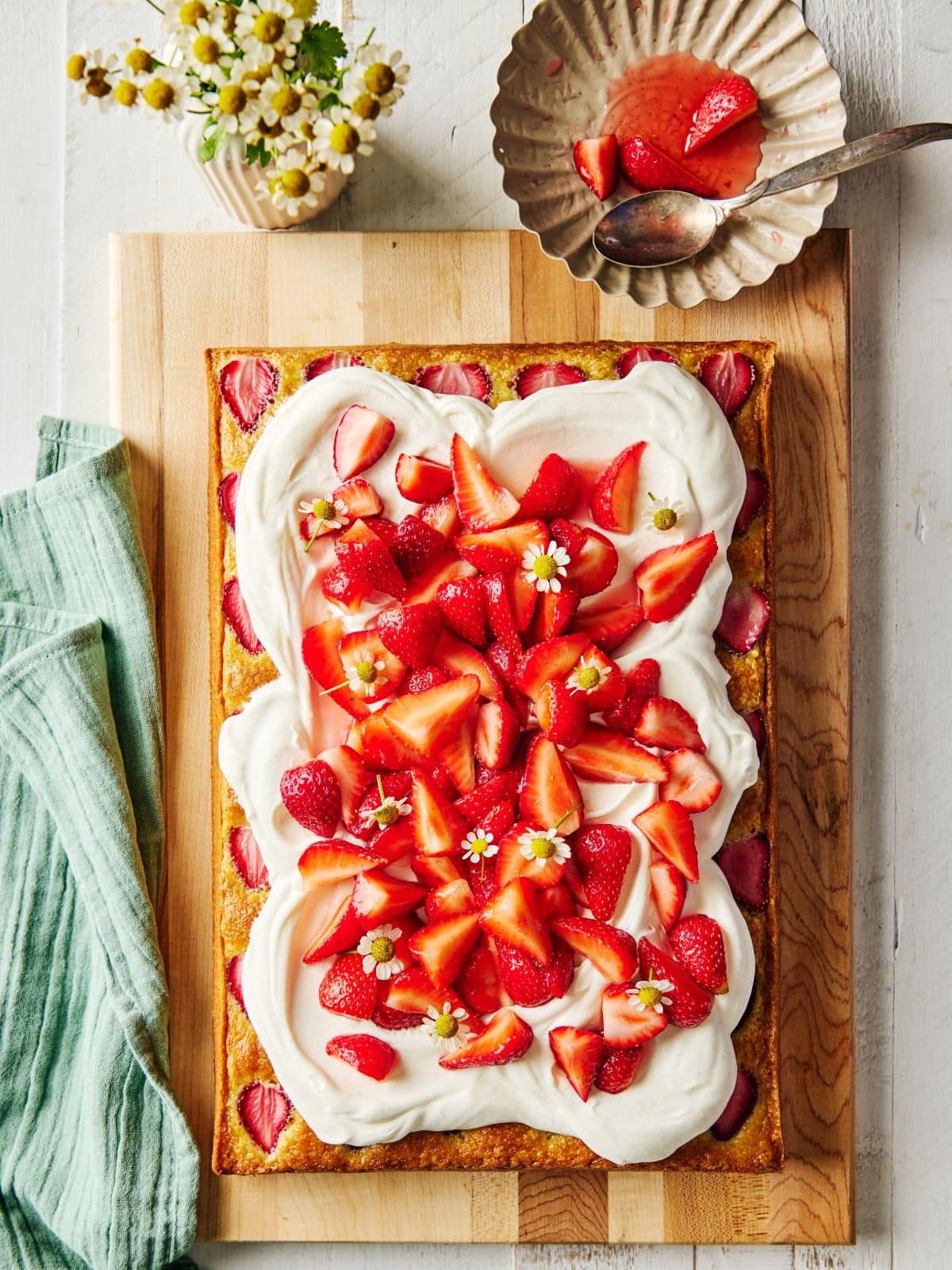 Le magnifique gâteau aux fraises 